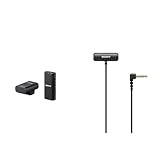 Sony ECM-W2BT Drahtloses Mikrofon mit Bluetooth-Verbindung, schwarz & ECM-LV1 Ansteckmikrofon mit Stereo-Tonaufzeichnung,…