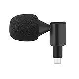 Andoer Mini Plug-in Smartphone Mikrofon Handy Mic Niere Tonabnehmer Typ-C Stecker 90° Winkel einstellbar…