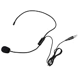 ASHATA -Mikrofon, XLR-3-poliges TA3F-Stecker-Headset-Mikrofon, Professionelles kabelloses Headset-Mikrofon,…