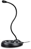 Speedlink LUCENT USB flexibles Desktop-Mikrofon – flexibler Mikrofonhals, einfache Installation, schwarz