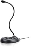 Speedlink LUCENT Flexible Desktop Microphone - Mikrofon für Büro/Home, glasklare Stimmübertragung, schwarz