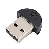 Ballylelly Super USB Mini USB 2.0 Mikrofon MIC Audio Adapter 100-16kHz für PC Notebook Laptopest