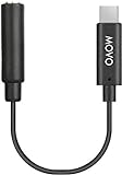Movo PMA-1 DJI Osmo Pocket Mikrofon Externer Sound Adapter USB Typ-C auf 3,5 mm TRS Externes Mikrofon…