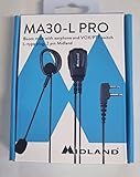 Midland MA30-L Pro Mikrofon mit Mikrofon Boom 2 Pin