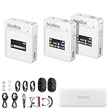 GODOX MoveLink II M2 Wireless Microphone Systerm with 2TX 1RX Noise Cancelling 2.4GHz Mini Lavalier…