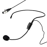 ASHATA Headset- / Headworn-Mikrofon,3-poliges -XLR-Mikrofon TA3F-Stecker Kondensatormikrofon Headset-Kopfmikrofon…