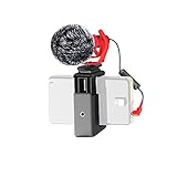 DigiPower universelles Mikrofon mit Fellwindschutz, Richtmikrofon mit Handhalterung, Schwinghalterung,…
