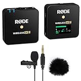 Rode Wireless GO II Single Mikrofon-Funksystem + Lavalier GO + keepdrum Fell-Windschutz