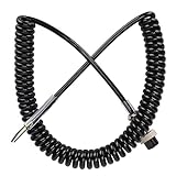 Qiilu Radio Microphone Cable, Radio Microphone Cord Replacement Female Hand Mic Cord with Prewired 4…
