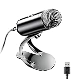 LIANGSTAR USB-Computermikrofon, Podcast-Mikrofon, Desktop mit Stummschalttaste für Aufnahme von Streaming,…
