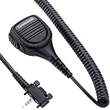 commountain VX-459 Robustes Lautsprechermikrofon mit 3,5-mm-Klinkenstecker, AUX-Gehäuse, TPU-Kabel,…