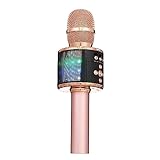 ELECTRIC GIANT Bluetooth Mikrofon Karaoke, kabelloses LED-Karaoke-Mikrofon mit SD/TF-Karte, für Party-Podcast-Familie,…