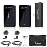 BOYA BY-XM6 S4 Wireless Lavalier Microphone for iPhone iPad, Plug Play Lapel Lav Mic for Video Recording…