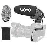 Movo VXR3031 Shotgun Mikrofon – Superniere On-Camera Shotgun Mikrofon mit 2-stufigem Hochpassfilter,…