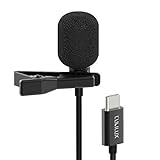 Cubilux 3M Omnidirektional USB C Lavalier Mikrofon für iPhone 15+/15 Pro Max, iPad Pro iPad 10 iPad…