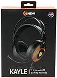 KROM Gaming-Headset KAYLE -NXKROMKAYLE- Headset mit Mikrofon, RGB-Flow in 7 Farben, 7.1 Virtual Sound,…