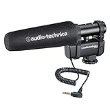 Audio-Technica AT8024 Stereo/Mono Mikrofon für Kameras, Schwarz