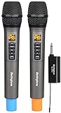 Berlingtone BR-105UM Dual Wireless Dynamic Handheld Microphone Systems, 96 Adjustable Frequency Channel,…