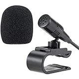 NewTH Mikrofon 3,5 mm Auto-Mikrofon Kompatibel mit Sony JVC Kenwood Boss Jensen Alpine Mic für Fahrzeug…