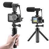 Topiky Selfie-Zubehörset für Sportkameras mit omnidirektionalem Mikrofon, 3,5-mm-Kamerakabel, USB-C-Audioadapter,…