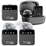 MyStudio Wireless MIC Duo • Mikrofon-Set mit Zwei Lavalier-Ansteckmikrofonen • Schnurlos • Für Zwei…