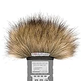 Gutmann Mikrofon Windschutz Fell für Tascam DR-40X DR-40 V2 Sondermodell begrenzt Wolf