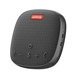 AIRHUG Bluetooth Lautsprecher Mikrofon - USB Konferenzlautsprecher - Tragbar für Home Office (Schwarz)