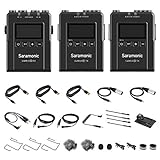 Saramonic New UwMic9S UHF Wireless Microphone System 96 Channel 2 Transmitters 1 Receiver for Phone…
